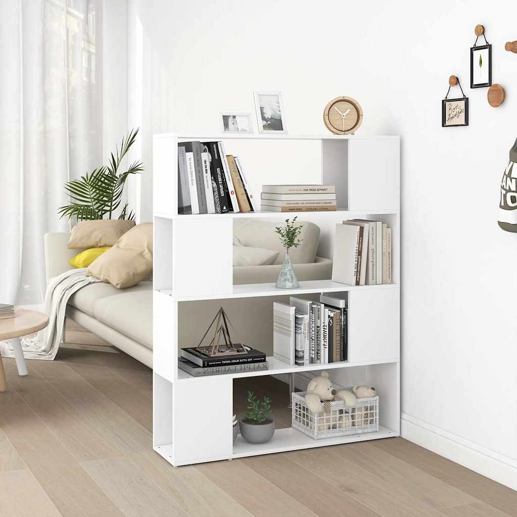 vidaXL Estantería/divisor de espacios blanco 100x24x124 cm Blanco