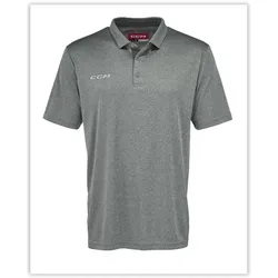 CCM FITTED TEAM POLO Senior | M Dark Grey Heather