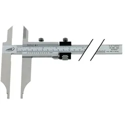 Helios Preisser, Messlehre, Werkstattmessschieber DIN862 1000mm m.Spitzen u.FE Schnabel (100 cm)