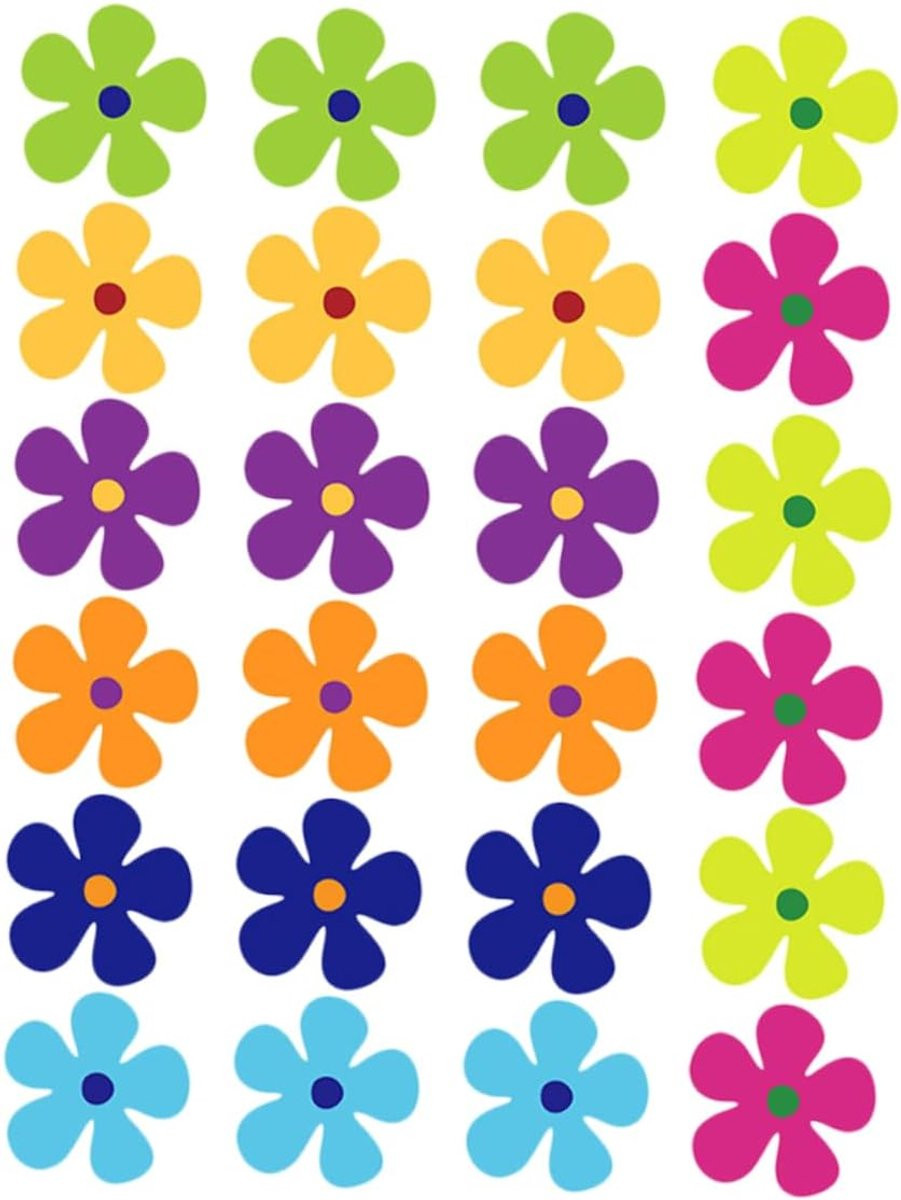 Set van 24 koelkastmagneten met bloemenontwerp van ShopVlot