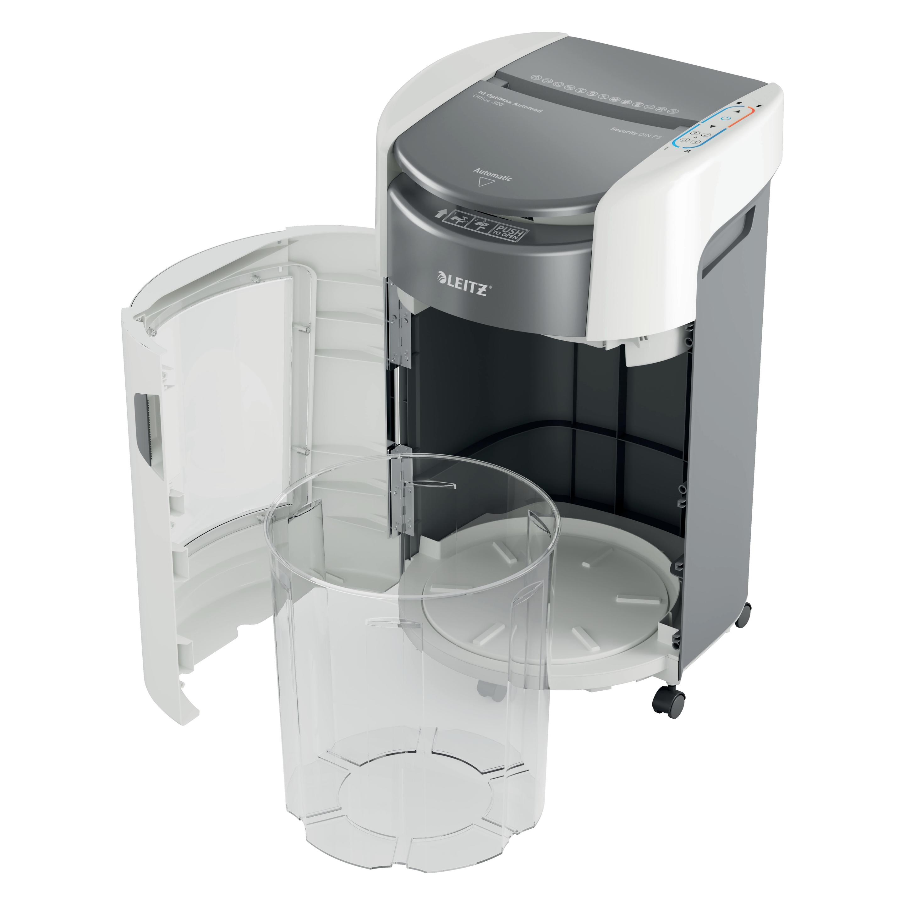 Leitz IQ OptiMax Office 300 Aktenvernichter, P5 (80410000)