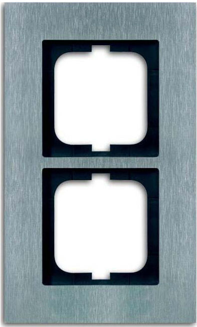 Busch-Jaeger Cadre 2-fach acier inoxydable 1722-860 (2CKA001754A4255)