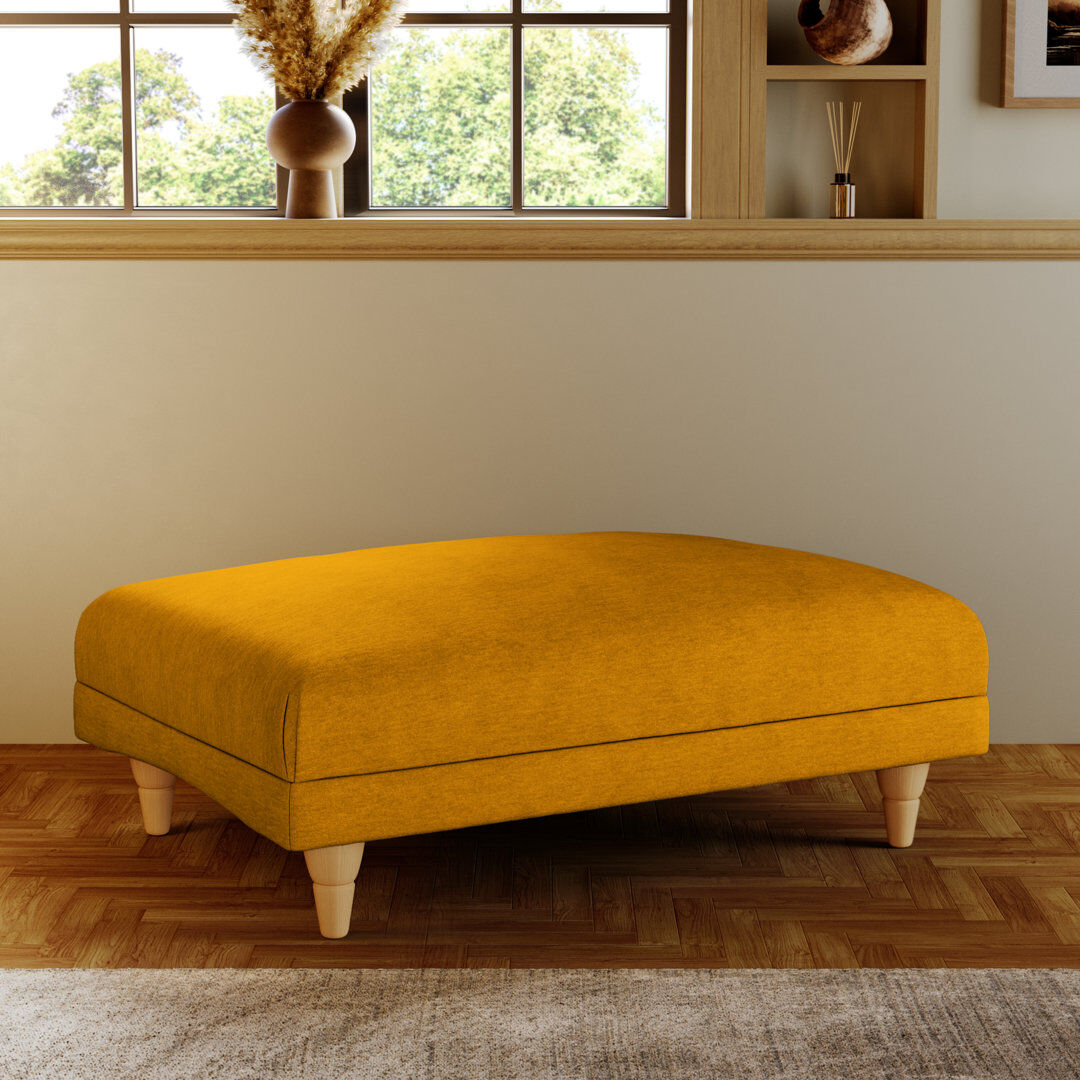 ClassicLiving Adaku Banquette Footstool Country Oak/Sunburst 37.5cm H X 101cm W X 70cm D
