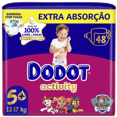 Dodot Fraldas de Bebé Activity 12-17kg T5+ 48 un
