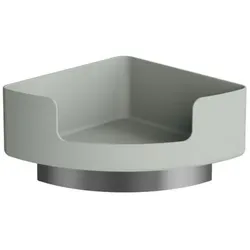 Hewi 802 LifeSystem Eckablage 802.03B22095 Seitenlänge 210mm, mit Wandhalter, matt, felsgrau