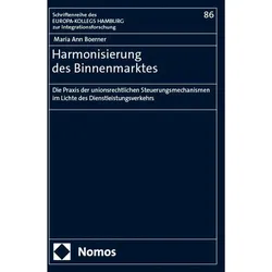 Harmonisierung des Binnenmarktes, Fachbücher von Maria Ann Boerner