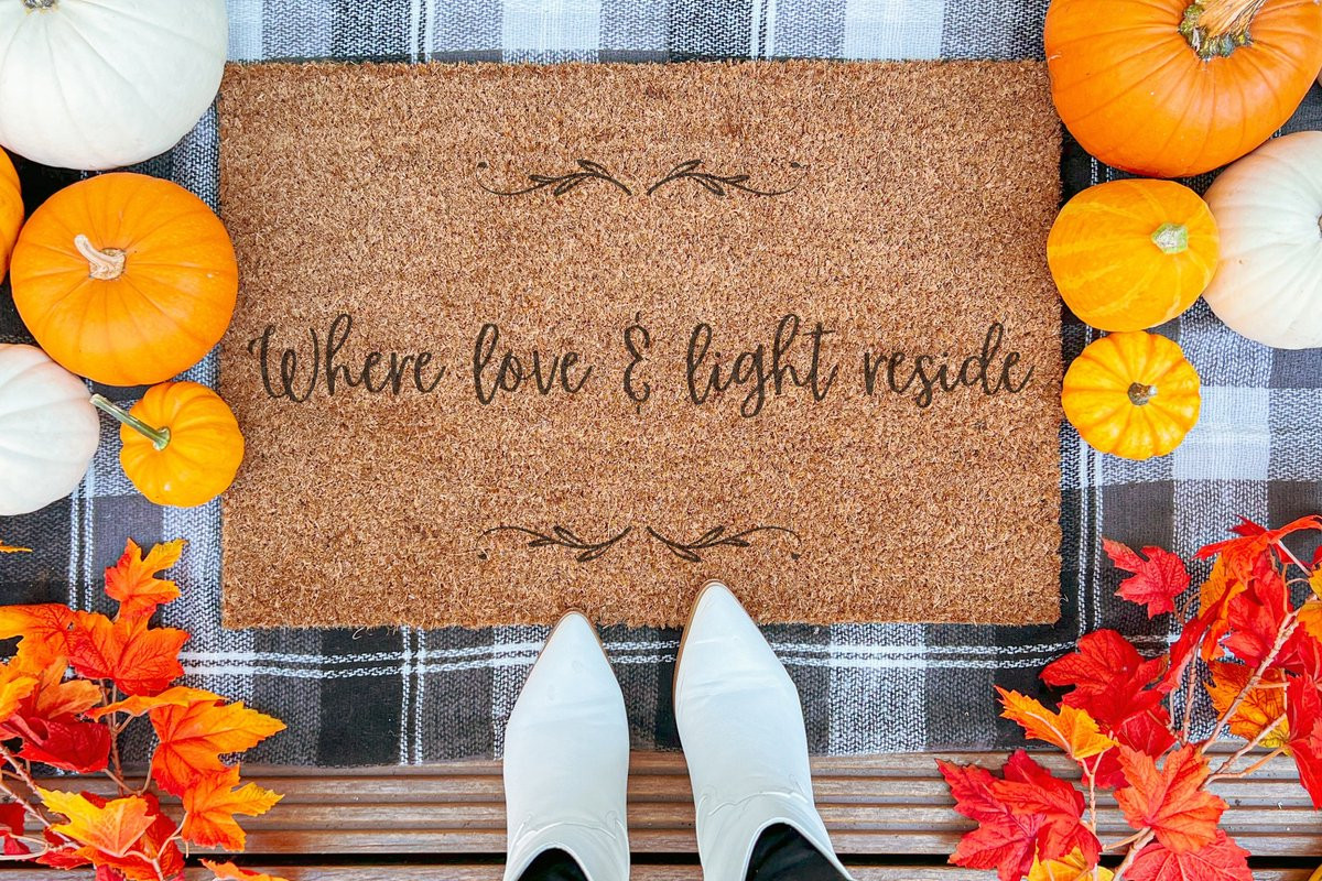 Laser Point Ingangsmat Where Love And Light Reside B/D: 90 x 60 cm