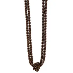 Raffhalter GERSTER "Amber", braun (schokobraun), Viskosemischung, Raffhalter