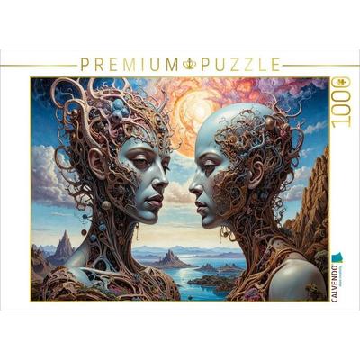 CALVENDO Puzzle Überzeugung: 'Ich halte fest unbedingt an dem, was mich im Innersten trägt.' | 1000 Teile Lege-Größe 64x48cm Foto-Puzzle für glücklich