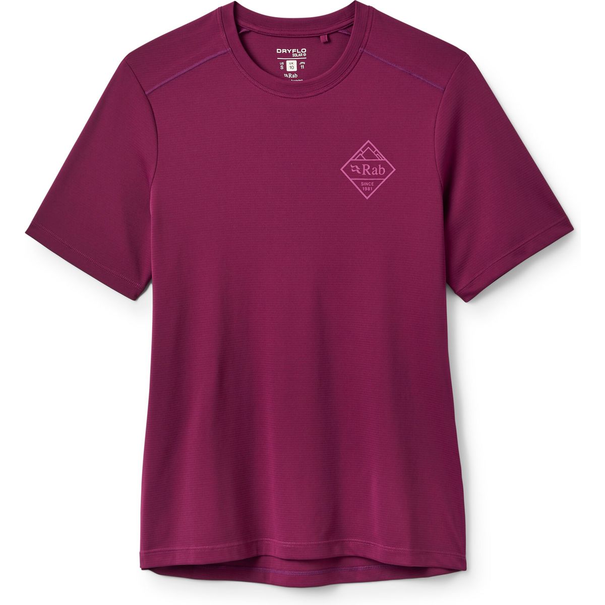 Rab Force Stamp Tee Wmns mulberry (MUL) 08 QCC-49-MUL-08