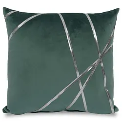 Matratzen Discount Doppelpack Dekokissen smaragdgrün 45 x 45 cm