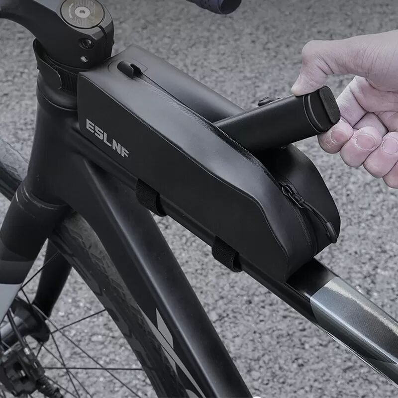 INF Wasserdichte Fahrrad-Oberrohrtasche mit langem Riemen