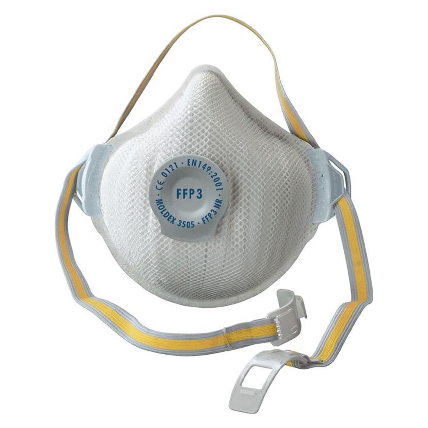 Moldex Atemschutzmaske AIR 350501 FFP3 / V NR mit Ausatemventil (FFP3, 5x) (350501)