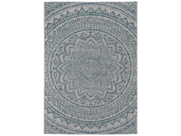 benuta Outdoorteppich Cleo Beige/Blau 200/290 cm, Textil, Zeichen/Symbole/Nummern/Buchstaben, Rechteckig, 200x290 cm, wasserabweisend, Teppiche & Böden, Teppich, Outdoorteppich