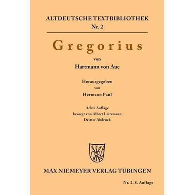 Gregorius, Taschenbuch von Hartmann Aue, De Gruyter, 978-3-11-128042-4