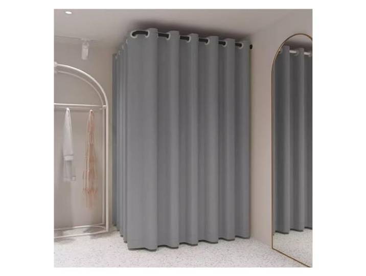 Umkleidekabine für Bekleidungsgeschäfte in L-Form, Umkleidekabinen für Einkaufszentren/Boutiquen/Büros/Bars/Hochzeitsgeschäfte/Schneiderläden, Eckumkleidekabinen zur Wandmontage zum Schutz d