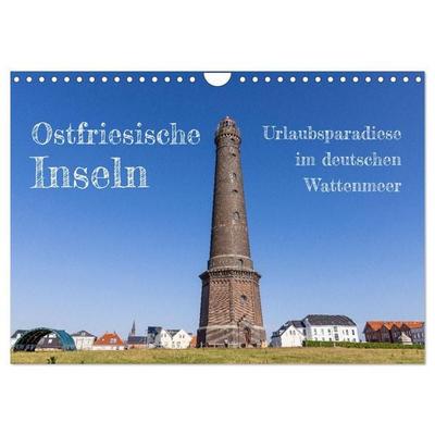 Ostfriesische Inseln - Urlaubsparadiese im deutschen Wattenmeer (Wandkalender 2027 DIN A4 quer), CALVENDO Monatskalender