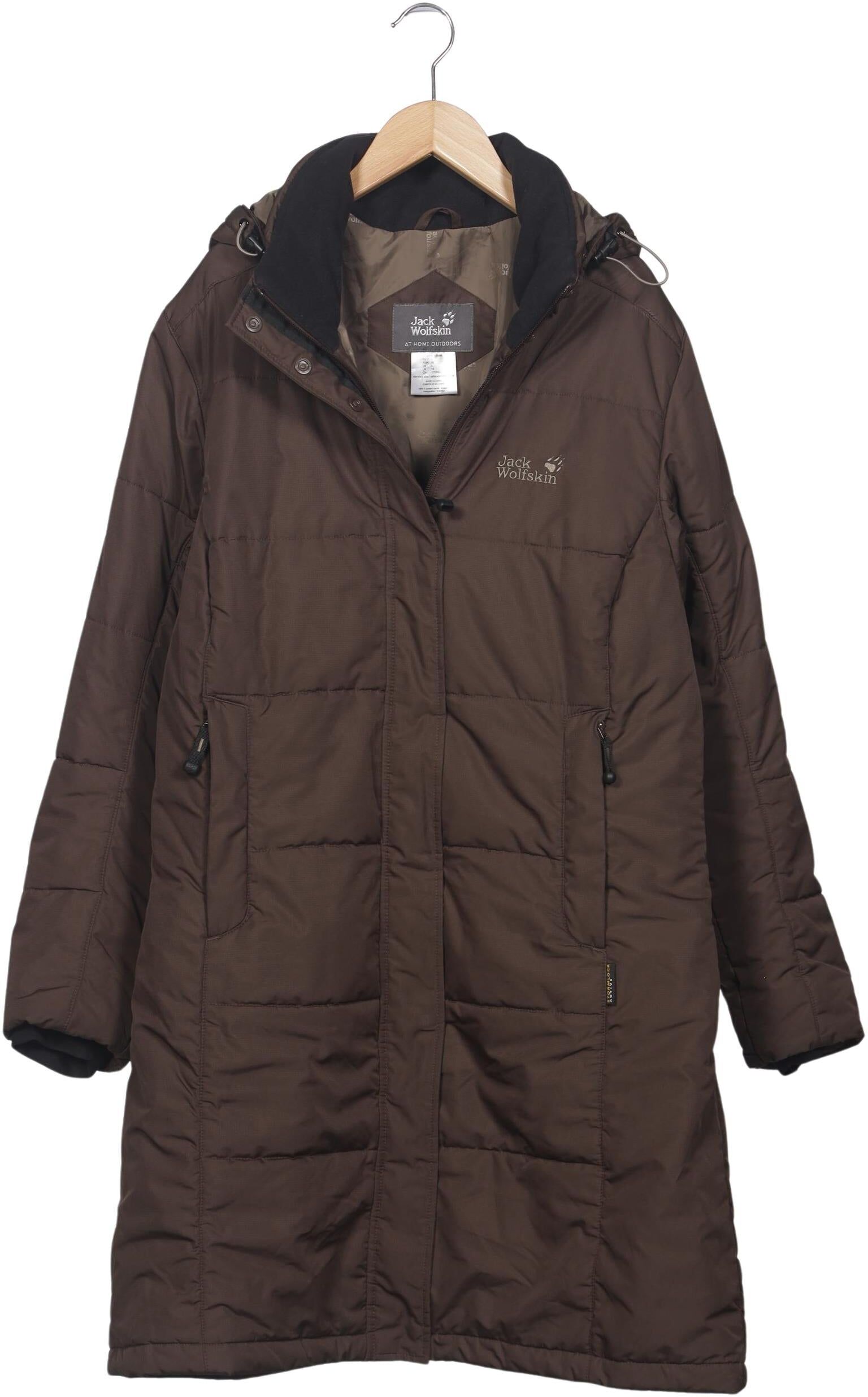 Jack Wolfskin Damen Mantel, Braun, Gr. L, Synthetik - Second Hand