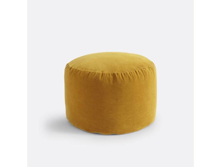 LA REDOUTE Pouf velours Velvet Jaune Bronze