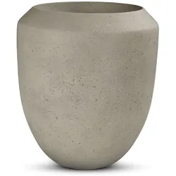 Cigar Pflanzgefäß - frostfest Ø 60 cm, Höhe 70 cm grau