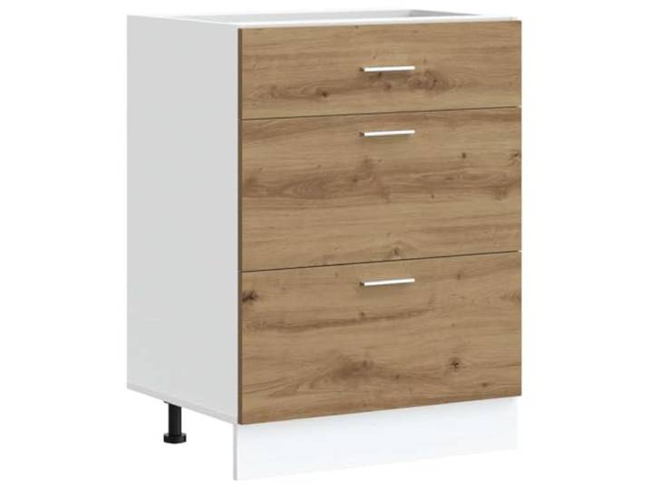 vidaXL Küchenunterschrank Artisan-Eiche Holzwerkstoff Schlanke Linien mit minimalistischem Ansatz. Holzwerkstoff bietet Stärke und Langlebigkeit