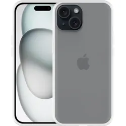 Cazy Silikon Hülle Kompatibel mit iPhone 15 - Soft TPU Schutz Transparant + Display Schutz - Transparant (Apple iPhone 15), Smartphone Hülle, Transparent