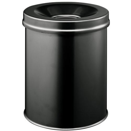 Durable Papierkorb Safe rund 15 Liter schwarz