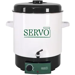 SERVO Einkocha.29l Email mU+AH, Einkochautomat, Weiss, Schwarz