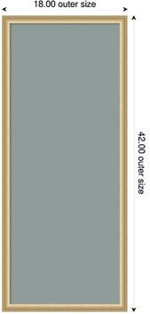 Amanti Art Pale Blue Fabric Pinboard, Florence Framed Bulletin Board for Wall Organization