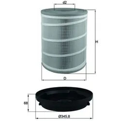 Luftfilter MAHLE LX 3480 KIT