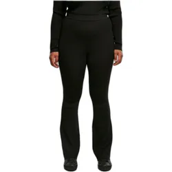 Urban Classics, Damen, Tights, Ladies Rib Knit Bootcut Leggings (4XL), Schwarz