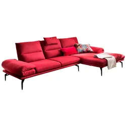 ECKSOFA KIMI Rot Webstoff