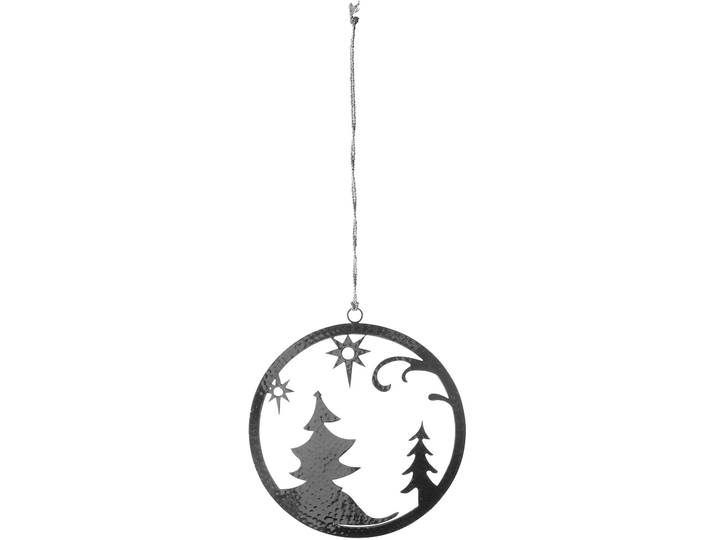 Baumbehang FINK Dekohänger, Baum NEVO , silber (silberfarben), T:0,2cm Ø:18cm, Edelstahl, Dekohänger, Baumbehang, Weihnachtsdeko, Fensterdeko für Weihnachten