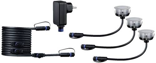 Paulmann 94752 Beleuchtungssystem Plug & Shine LED-Außeneinbauleuchten (Basis-Set) LED 6W Warmweiß Edelstahl