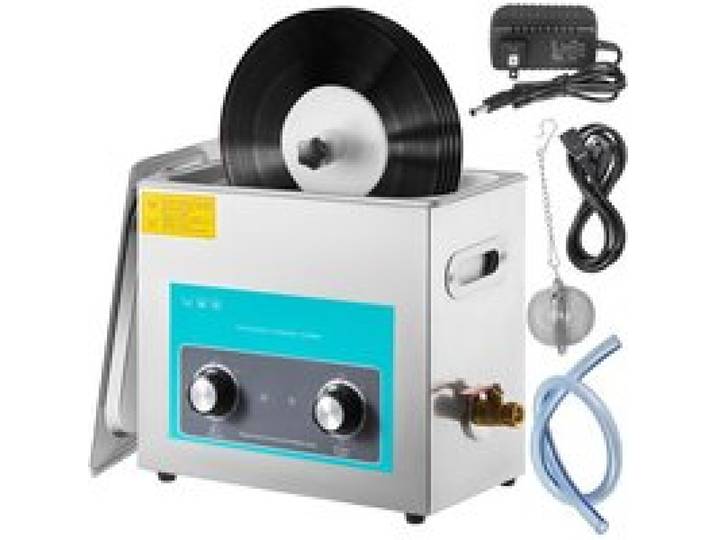 Nettoyeur ultrasonique pour disques vinyles - DUOKU - Duoku 6L 40 kHz - Acier inox 304 - Chauffage 300W - Minuteur 30 min