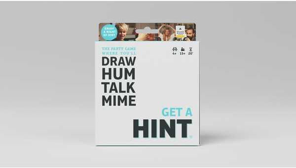 HINT Pocket, Party Game of Drawing, Humming, Talking and Miming for Group Play, Bezzerwizzer, Pocket-Sized