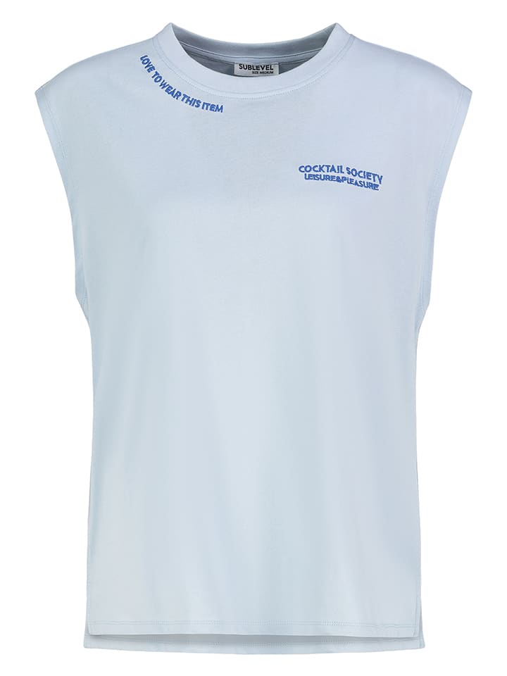 Sublevel Top in Hellblau - M