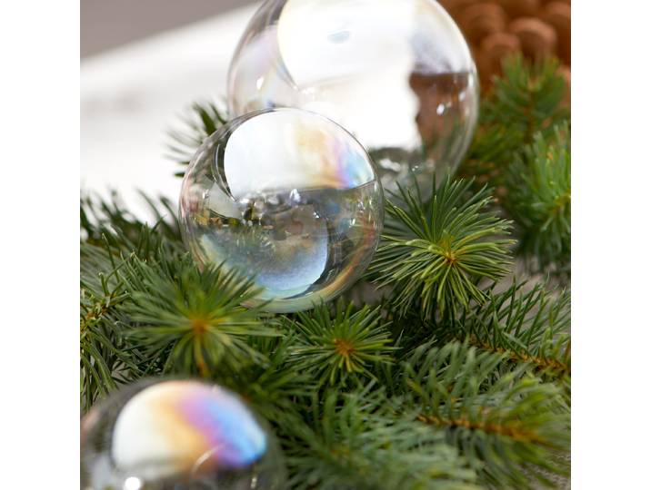 Boule de Noël HANG ON 6 pièces Ø 6cm Transparent/Translucide