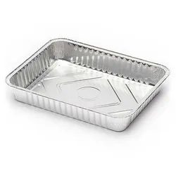 3240ml Rechteckiger Aluminium-Lebensmittelbehälter mit Deckel 100un