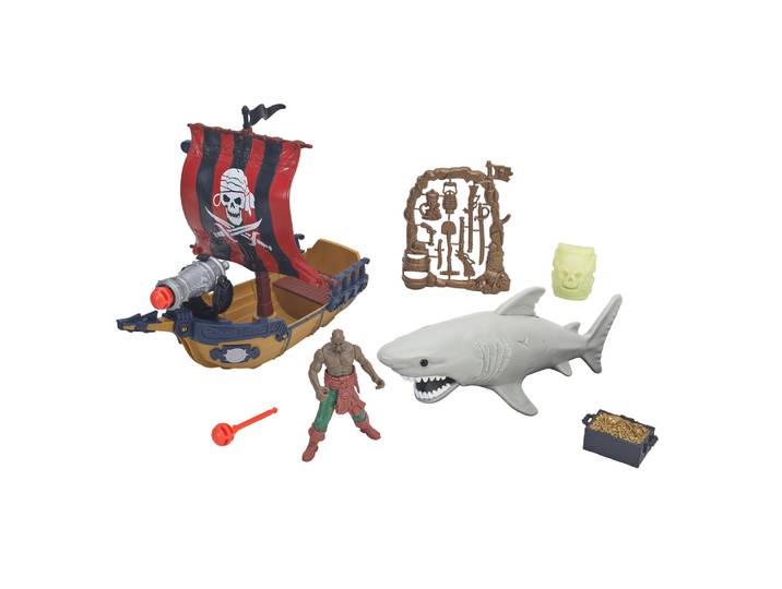 Coffret Bateau Pirate & Requin Géant - Pirates