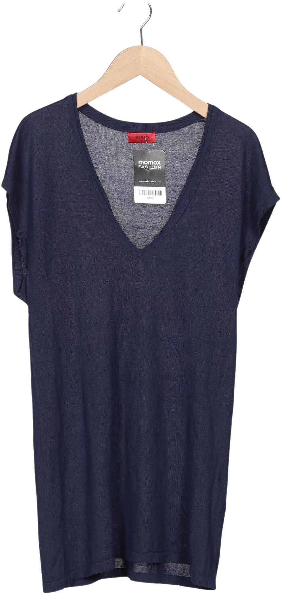 Hugo by Hugo Boss Damen Pullover, Marineblau, Gr. M, Seide / Leinen - Second Hand
