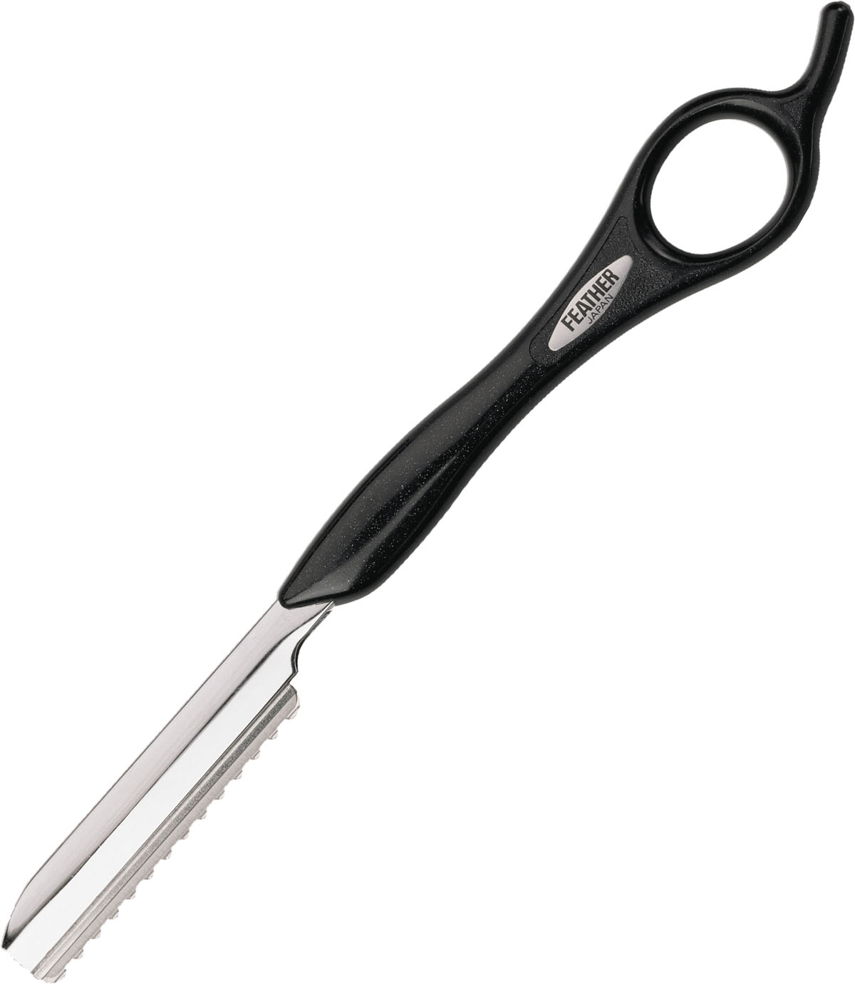 Feather Styling Rasiermesser & - Klingen Short version, Schwarz HA-2345