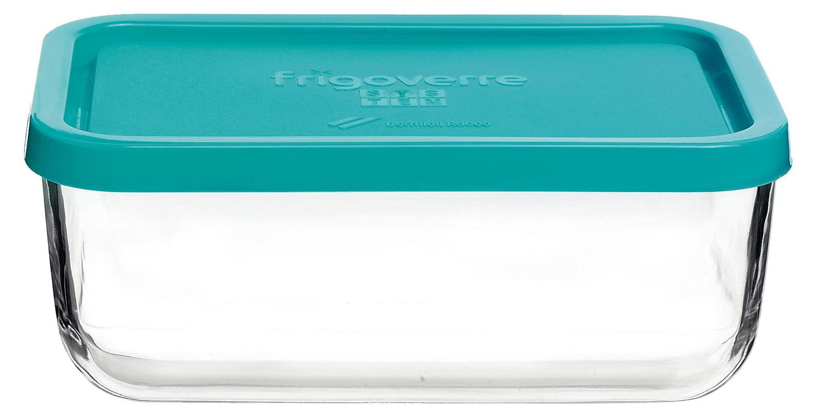 Bormioli Rocco Vaas Rechthoekig Blauw Transparant 1,1 liter