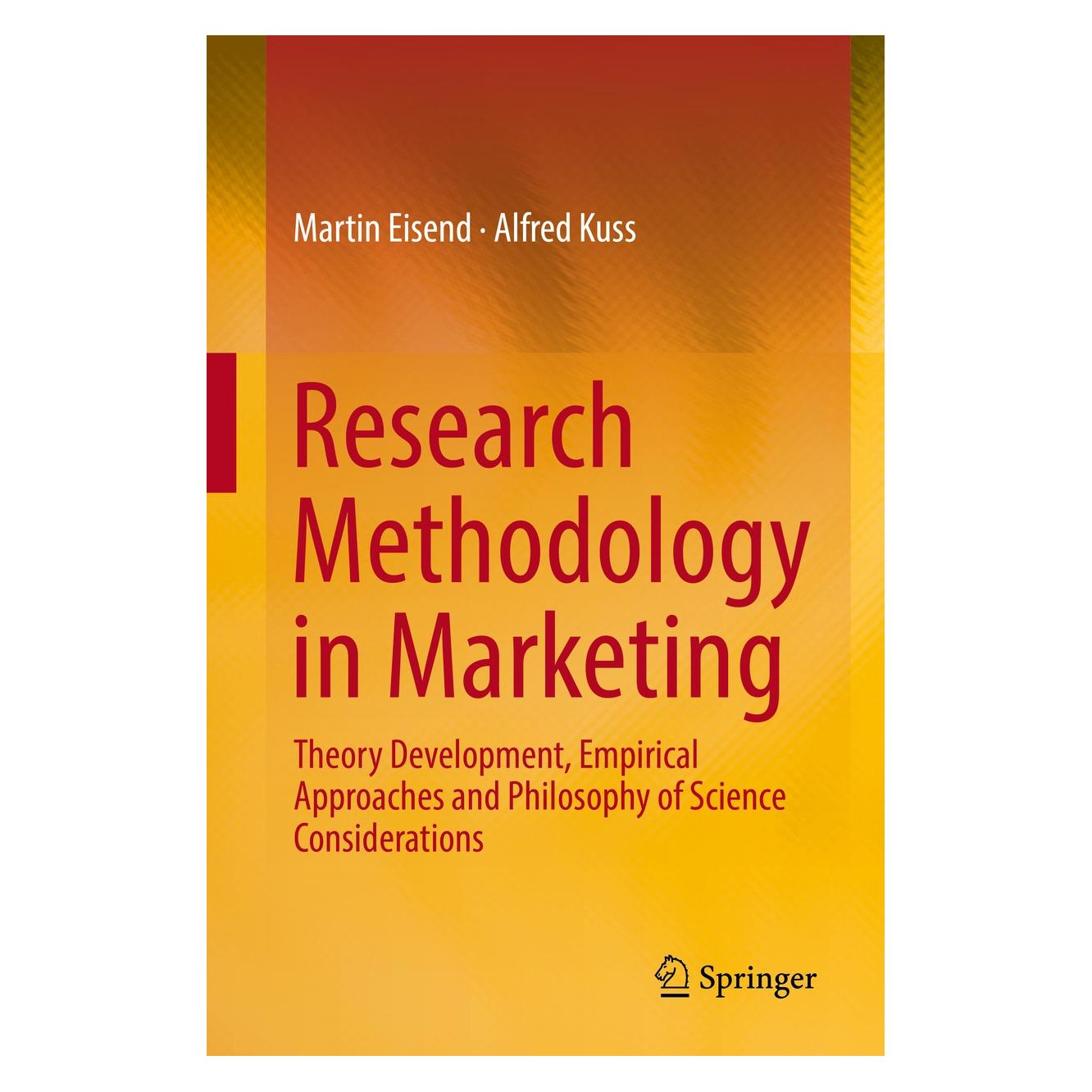 Springer Research Methodology in Marketing (9783030107932)