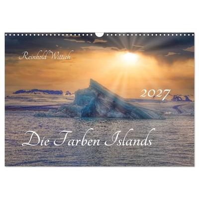 Die Farben Islands (Wandkalender 2027 DIN A3 quer), CALVENDO Monatskalender