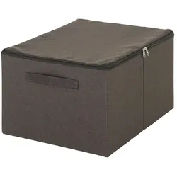 Aufbewahrungsbox   ¦ grau ¦ Polyester,Papier,Stoff ¦ Maße (cm): B: 35 H: 25