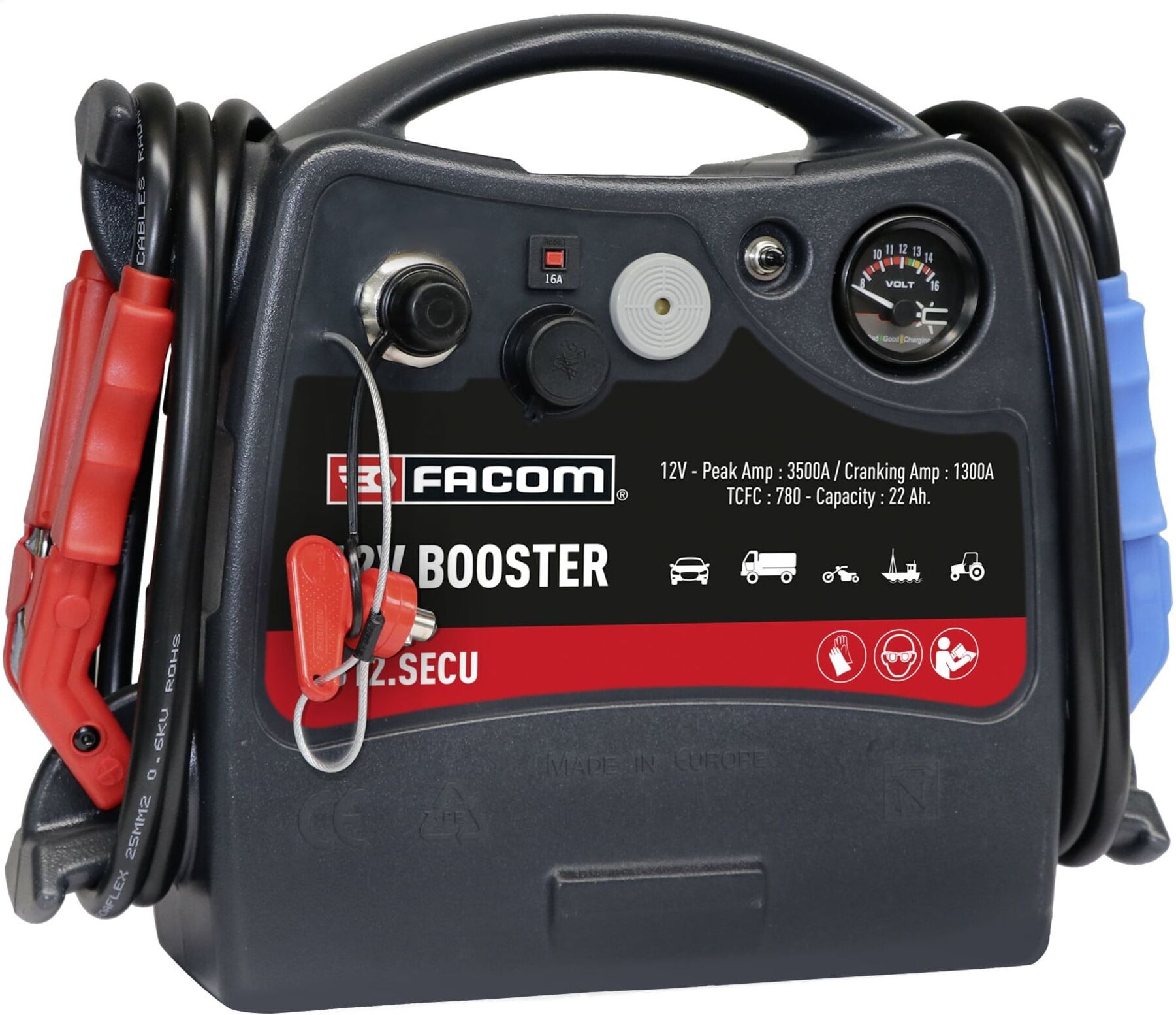Facom Starthilfegerät Sicherheit 12V 24Ah (B12.SECU)