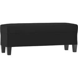 vidaXL Sitzbank Schwarz 100x35x41 cm Kunstleder