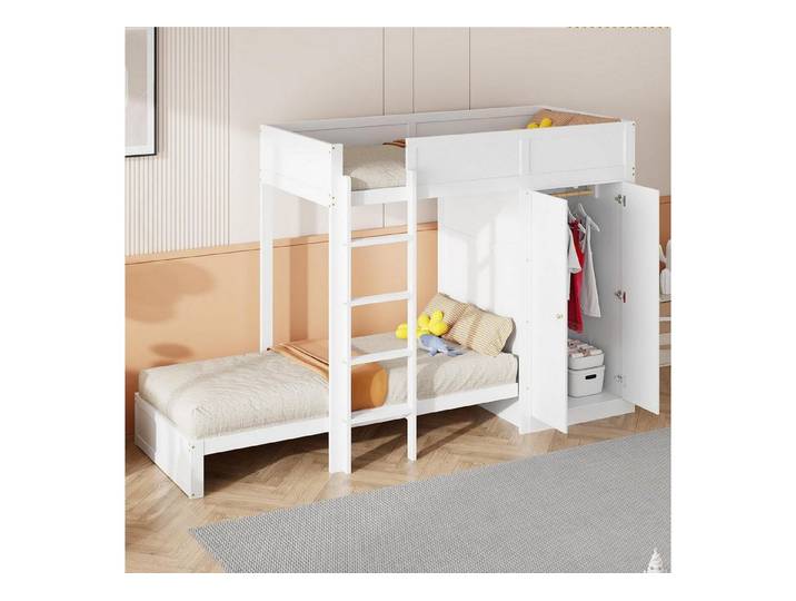 LuxusKollektion Etagenbett Etagenbett 90x200 cm für 2 Kinder (1-St)