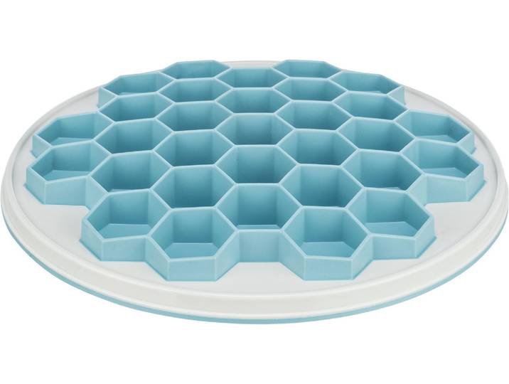 Futternapf TRIXIE Slow Feeding Platte Hive , blau, Ø:30cm, Näpfe, Futternapf